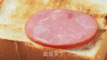 Make Butter ham, open toast step 8