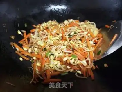 Make Carrot, soybean sprouts step 3