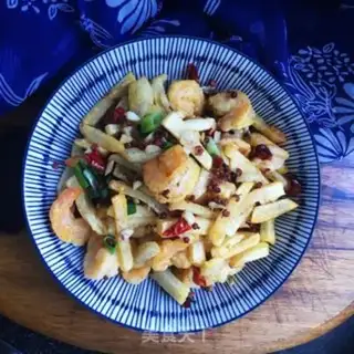Make Spicy shrimp potatoes step 12