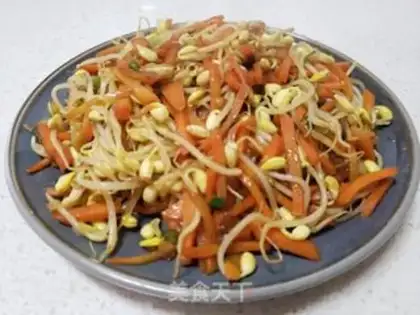 Make Carrot, soybean sprouts step 4