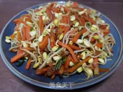 Make Carrot, soybean sprouts step 5