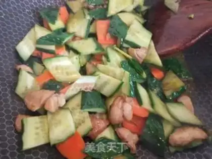 Make cucumber carrots step 4