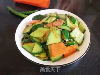 Make cucumber carrots step 5