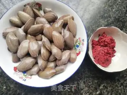 Make Red greasy oil clams step 1