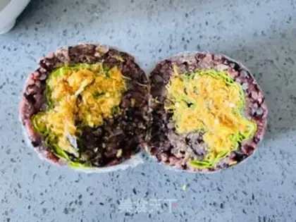 Make Pyramid pine rice step 7