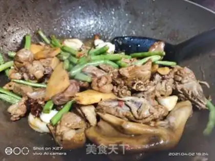 Make Pork with bean horns step 8