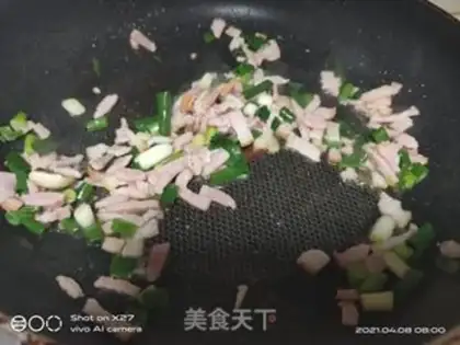 Make Mushroom bacon pasta step 2