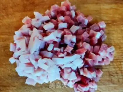 Make Meat-dried egg abalone mushroom sauce step 0