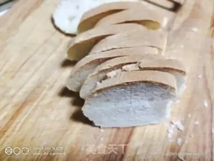 Make Strawberry with low fat bread step 1