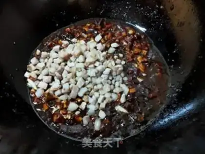 Make Meat-dried egg abalone mushroom sauce step 12