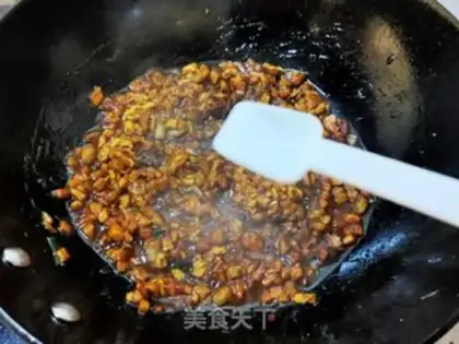 Make Meat-dried egg abalone mushroom sauce step 16