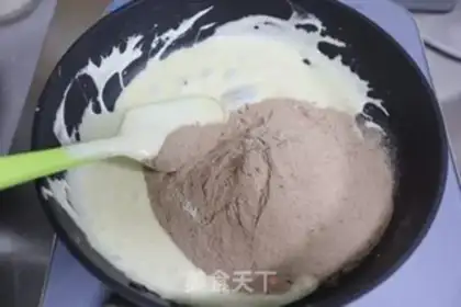 Make Peach and cocoa souffle step 4