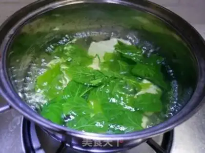 Make Soy leaves tofu soup step 3