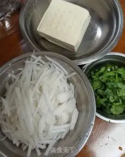 Make Radish tofu step 0