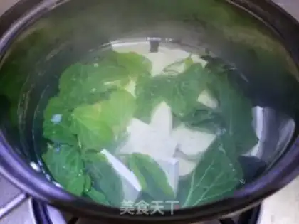 Make Soy leaves tofu soup step 4