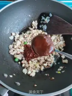 Make Scrambled meat and mushrooms step 9