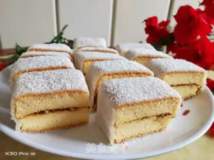 Make Coconut cake and rice step 23