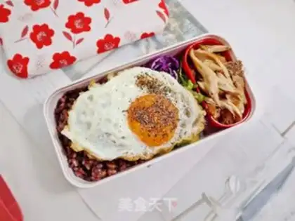 Make A three-coloured, rough rice lunch lunch step 10