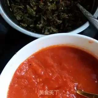 Make Cheese juice and spinach noodles step 4