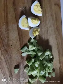 Make Pumpkin egg curd salad step 3