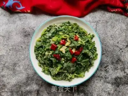 Make Garlic pepper and spinach step 14