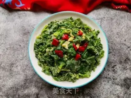 Make Garlic pepper and spinach step 15