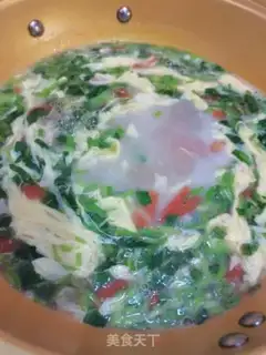 Make Spinach egg soup step 5
