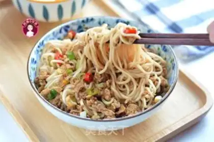 Make Egg sauce noodles step 14