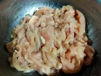 Make Fish chicken silk step 1