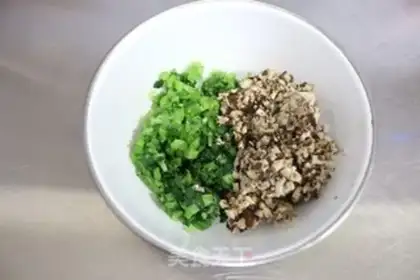 Make Egg mushroom dumplings step 7