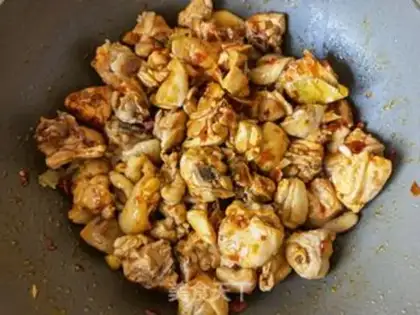 Make Potato chicken leg step 12