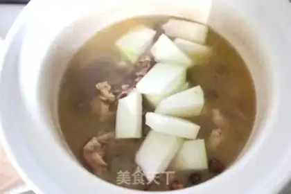 Make Cowtail melon soup step 8