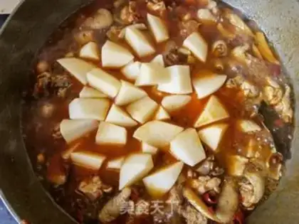 Make Potato chicken leg step 17