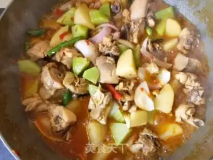 Make Potato chicken leg step 20