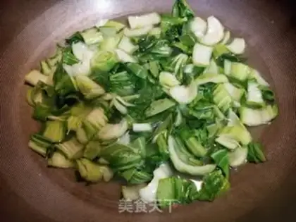 Make Green egg and rice powder step 6