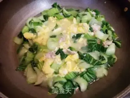 Make Green egg and rice powder step 7