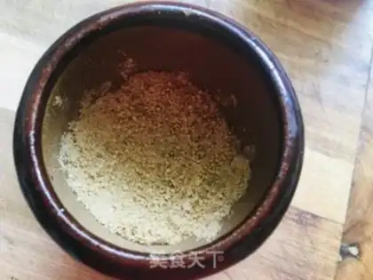 Make Sesame salt rice powder step 4