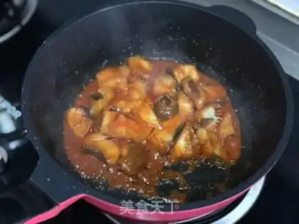 Make Black cod piece of eggplant step 7