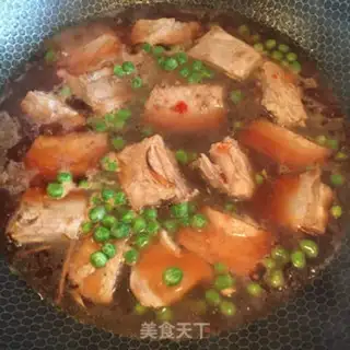Make Sugar vinegar and pea ribs step 8