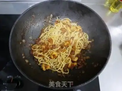 Make Black pepper shrimp pasta step 11