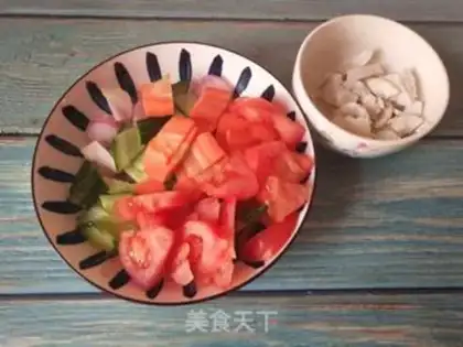 Make Quaffle tomato onions step 1
