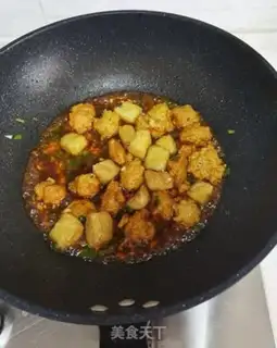 Make Chickenball tofu step 9