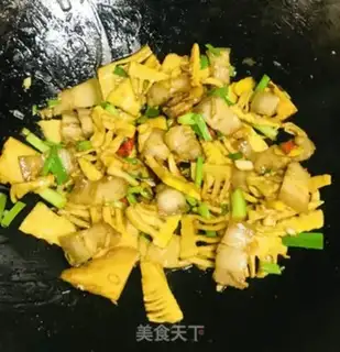 Make Spring fried meat step 16