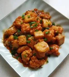 Make Chickenball tofu step 12