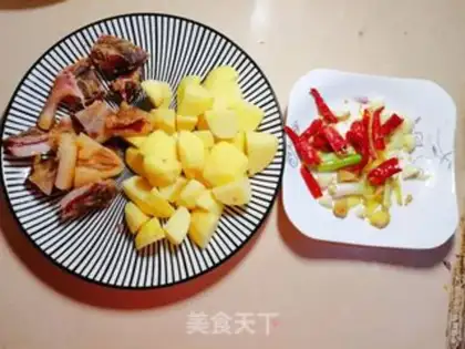 Make Potatoes for duck step 1