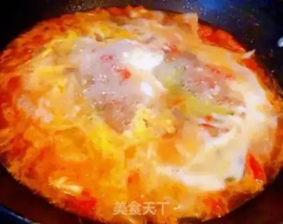 Make Tomato cucumber omelet soup step 9