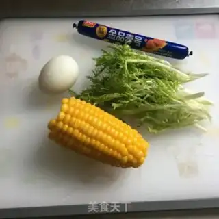 Make Corn ham egg salad step 1