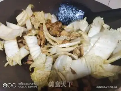 Make Chicken and cabbage step 4