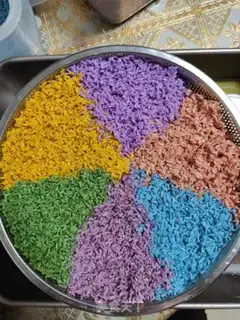Make Five-colour rice rice step 6