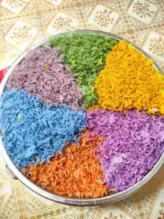 Make Five-colour rice rice step 7